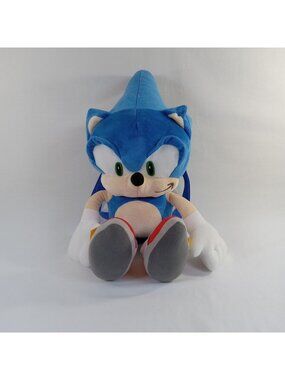 Sonic the Hedgehog Plush Backpack 22" Stuffed Animal Toy Bag Sega Kids NWOT